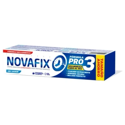 Afbeelding van Urgo Novafix Pro3 smaakloos, extra sterke fixatie, kleefcrème voor tandprothesen, 70 g