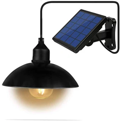 Afbeelding van Lixada hanglamp op zonne energie, E27, buitenlamp, gevoelig licht, IP65 waterbestendigheid, voor tuin, erf, terras, balkon (1)