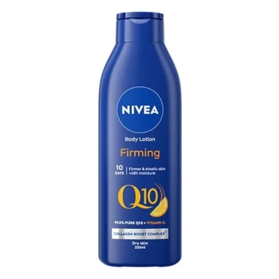 Afbeelding van NIVEA Q10 Rijke verstevigende bodylotion met vitamine C (400 ml), hydraterende voor een strakkere huid en C, de droge huid, 1 stuk