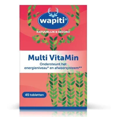 Afbeelding van Wapiti Multi VitaMin 45Tabletten Tabletten