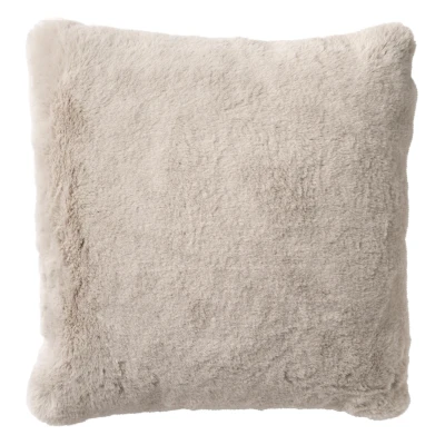 Afbeelding van Dutch Decor ZAYA Sierkussen 45x45 cm bontlook effen kleur Pumice Stone beige