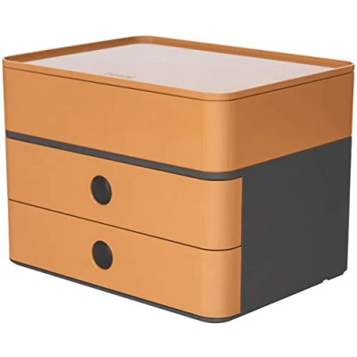 Afbeelding van Han Ha 1100 83 Smart Box Plus Allison 2 Lades En Caramel Bruin