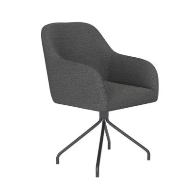 Afbeelding van Housecraft Living Otis Eetkamerstoel Draaibaar Metaal Spider Grijs
