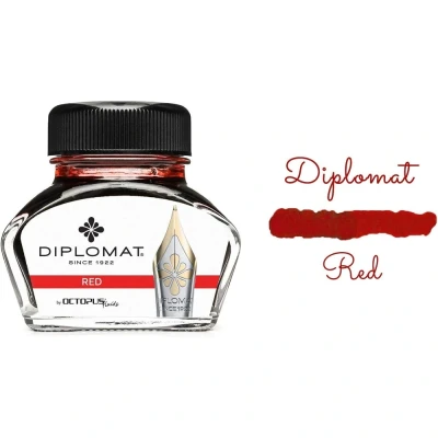 Afbeelding van Diplomat Inktpot 30 ML Red