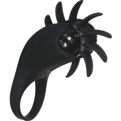 Afbeelding van Cockring Leader met clitoris stimulator Zwart