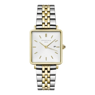 Afbeelding van Rosefield dames The Boxy horloge QVSGD in de kleur Zilver