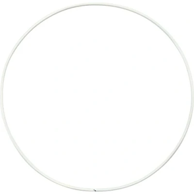 Afbeelding van Metalen Draadring, 15 cm, 2 mm, Wit, 10 Stuk