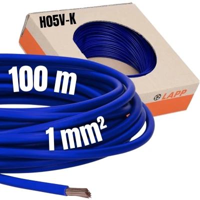 Afbeelding van LAPP 4510163 Draad H05V K 1 x mm² Ultra marijn blauw 100 m