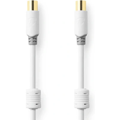 Afbeelding van Nedis Csbw40015Wt30 Coaxkabel 100 Db Iec (Coax) Male Female 3,0 M Wit