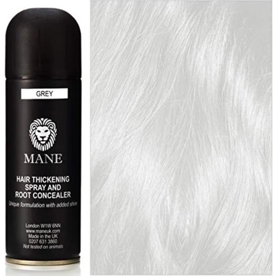 Afbeelding van Mane Hair Thickening Spray &amp; Root Concealer Grijs 200 ml