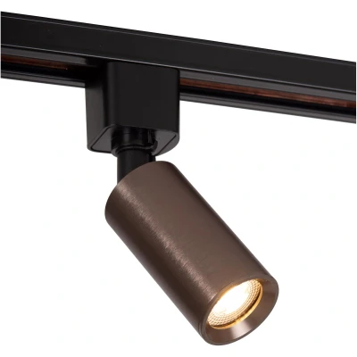 Afbeelding van Lucide TRACK RITMO Railspot 1 fase Railsysteem / Railverlichting 1xGU10 MR11 Koffie (Uitbreiding)