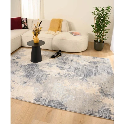 Afbeelding van Vintage Vloerkleed Classic Doris Grijs/blauw 80x150 Cm