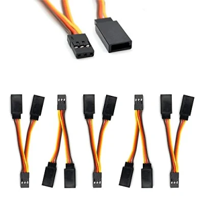 Afbeelding van elechawk 5 stuks JR / Spektrum Hitec Futaba Y splitterkabel voor vliegtuig RC modellen 7 cm