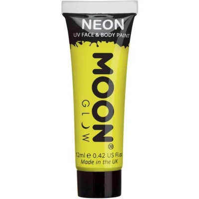 Afbeelding van NEON face &amp; body paint intense yellow tube van 12 ml