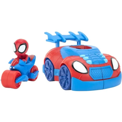 Afbeelding van Rei Toys Speelset Spidey Voertuig 2 in, Router, Wit, Blauw, Zwart, Rood