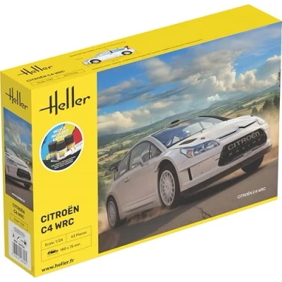 Afbeelding van 1:24 Heller 56756 Citroen C4 WRC Auto Starter Kit Plastic Modelbouwpakket