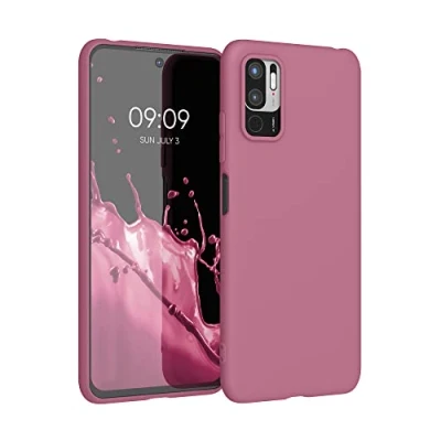 Afbeelding van kwmobile telefoonhoesje geschikt voor Xiaomi Redmi Note 10 5G Hoesje smartphone Back cover in donkerroze