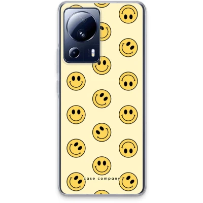 Afbeelding van Case Company® hoesje geschikt voor Xiaomi 13 Lite Smiley N2 Soft Cover Telefoonhoesje Bescherming aan alle Kanten en Schermrand