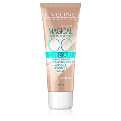 Afbeelding van Eveline CosmeticsÂ CC Cream Magical Colour Correction Light Beige 30ml.