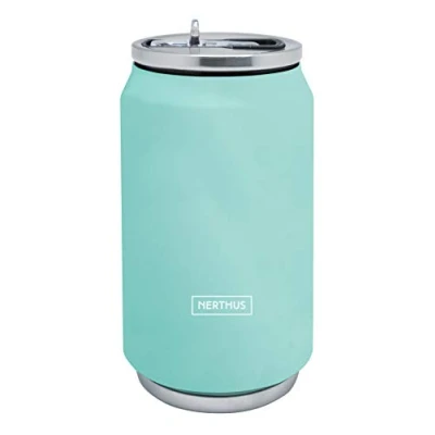 Afbeelding van Nerthus Blikje Vacuüm 330ml Turkoois (warm En Koud)