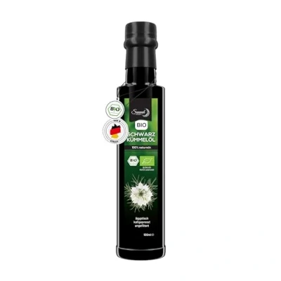 Afbeelding van Sunnah Shop® 100 ml 100% pure biologische zwarte zwartkomijnolie uit Egyptische Nigella Sativa