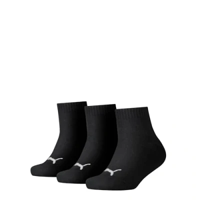 Image de PUMA Quarter Socks Kids (3 Pack), Vêtements, Noir, 39 42
