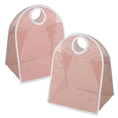 Afbeelding van Wasmand, opvouwbare nylon waszak, vuile kledingmand, draagbare wasmand (2 stuks)