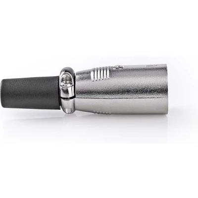 Afbeelding van XLR connector Nedis 3 pin (Metaal, Mannelijk, Trekontlasting)