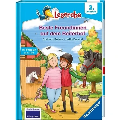Afbeelding van Beste Freundinnen auf dem Reiterhof lesen lernen mit Leserabe Erstlesebuch Kinderbuch ab 7 Jahren üben 2. Klasse (Leserabe Klasse) Lesestufe