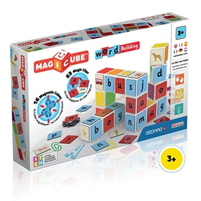Afbeelding van Geomag MagiCube Woorden Leren 16 Cubes + 63 clips