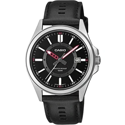 Afbeelding van Casio Watch MTP E700L 1EVEF, zwart, riem, zwart., riem