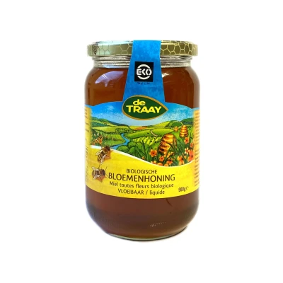 Afbeelding van De Traay Biologische bloemenhoning Honing Honingpot