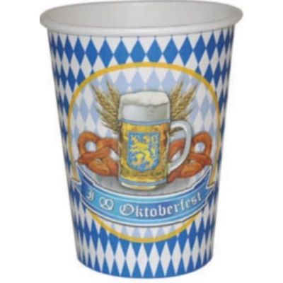 Afbeelding van Set 8 bierfeest bekers Feestdecoratievoorwerp
