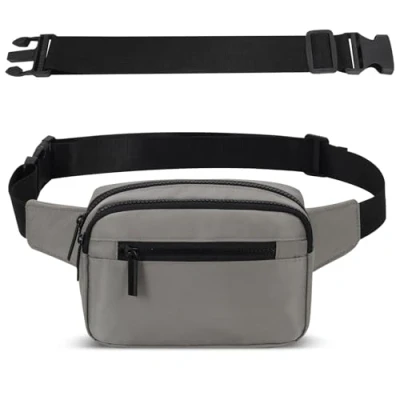 Afbeelding van Bumbags voor dames en heren met 4 zakken ritssluiting verstelbare riem, modieuze heuptas het uitlaten van de hond, fietsen, wandelen, reizen, outdoor activiteiten, eenheidsmaat, Seize If