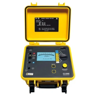 Afbeelding van Chauvin Arnoux C.A 6505 Isolatiemeter 500 V, 1000 2500 5000 V 10 TΩ