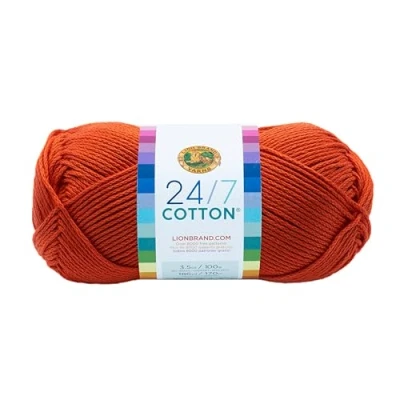 Afbeelding van Lion Brand Yarn Company katoengaren, 100% katoen, mandarijn