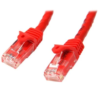 Afbeelding van UTP Category 6 Rigid Network Cable Startech N6PATC10MRD 10 m Red