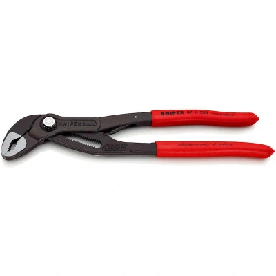 Image de KNIPEX 87 11 250 Pince CobraMatic pour pompe à eau avec revêtement plastique antidérapant gris atramentisé mm