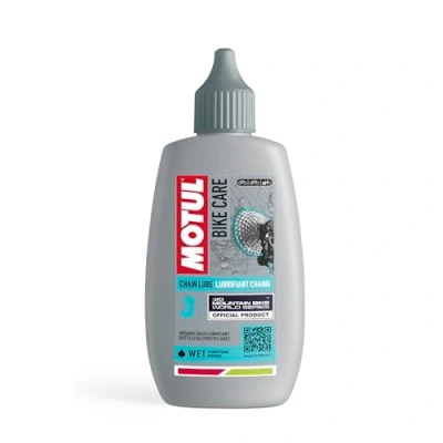 Afbeelding van Motul Bike Care Chain Lube Wet Off Road Lubrifiant pour chaînes de vélo tout terrain Protection contre l&#039;usure et la rouille Particulièrement étanche Flacon avec embout goutte à 100