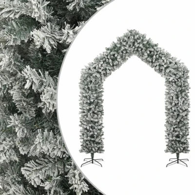 Afbeelding van Kerstboog met sneeuwvlokken 270 cm