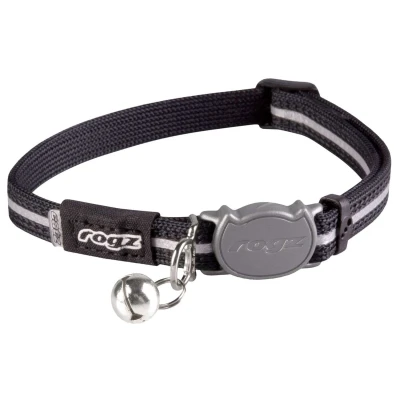 Afbeelding van Rogz Alleycat Halsband Zwart Kattenhalsband 20 31 cm