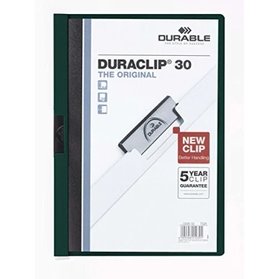 Afbeelding van Klemmap Durable Duraclip A4 3mm 30 vellen donkergroen