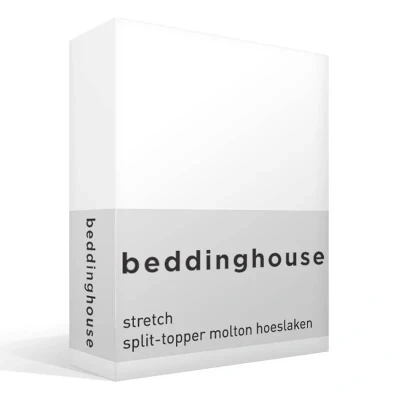 Afbeelding van Beddinghouse Molton Multifit splittopper 180x200 Wit