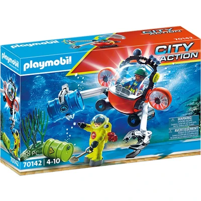 Afbeelding van PLAYMOBIL City Action Redding op zee: omgevingsmissie met duikboot 70142