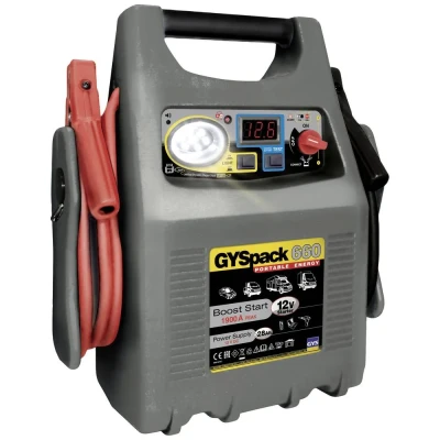 Afbeelding van GYS Snelstartsysteem Gyspack 660 027862 Starthulpstroom: 640 A Werklamp, Spanningsomvormer 230 V, Verpolings en elektronicabescherming
