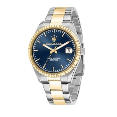 Afbeelding van Maserati Competizione Horloge, Heren, Maat: One Size, Bicolor blau