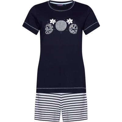 Afbeelding van Dames Shortama Rebelle Dancing Queen Bio Katoen Blauw Maat 40
