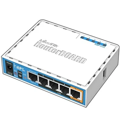 Afbeelding van MikroTik RB952Ui 5ac2nD 2.4Ghz/5Ghz Router hAP ac lite Vijf Ethernet poorten PoE out