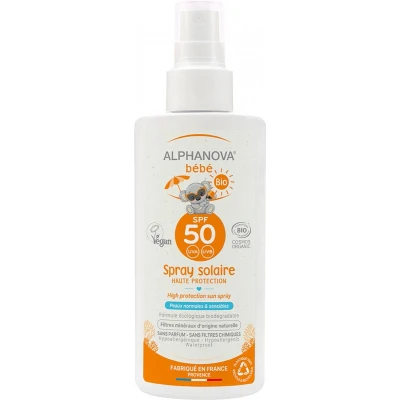 Afbeelding van Natuurlijke zonnebrandspray voor baby&#039;s factor 50