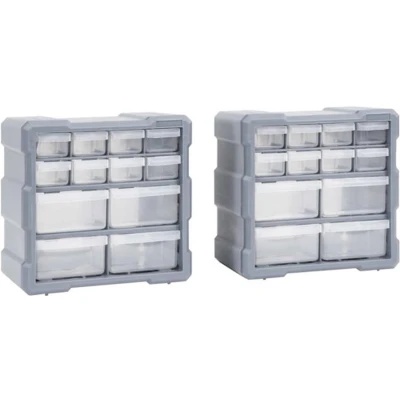 Afbeelding van Organisers met 12 lades 2 st 26,5x16x26 cm